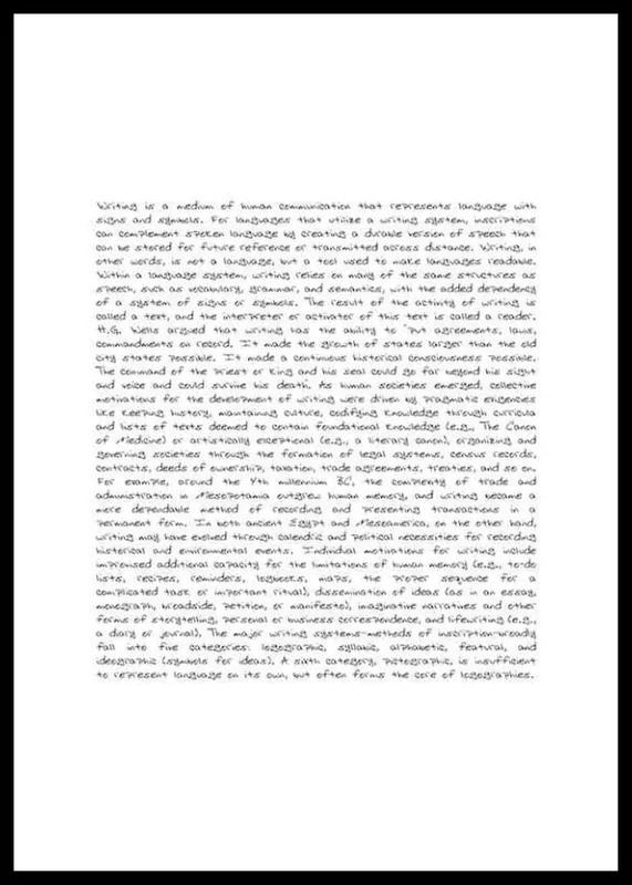 Preis Gesenkt The Written Word Poster