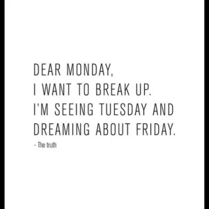 Dear Monday Poster Expressversand