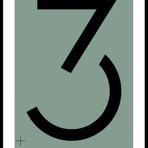 Versand Am Gleichen Tag Graphical Number 3 Poster