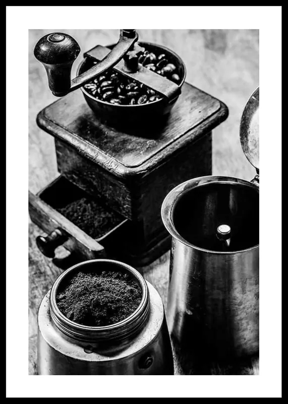 Kostenloser Rückversand Coffee Mill Poster