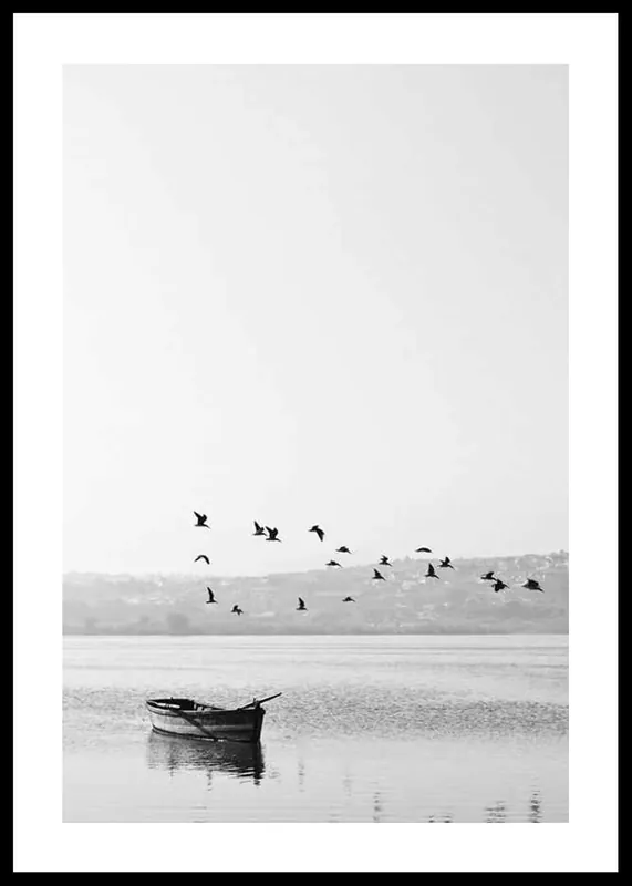 Birds over lake Poster Must-Have