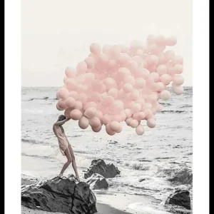 Pink Balloons No1 Poster Sichere Zahlung
