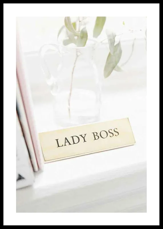 Saisonangebot Lady Boss Poster