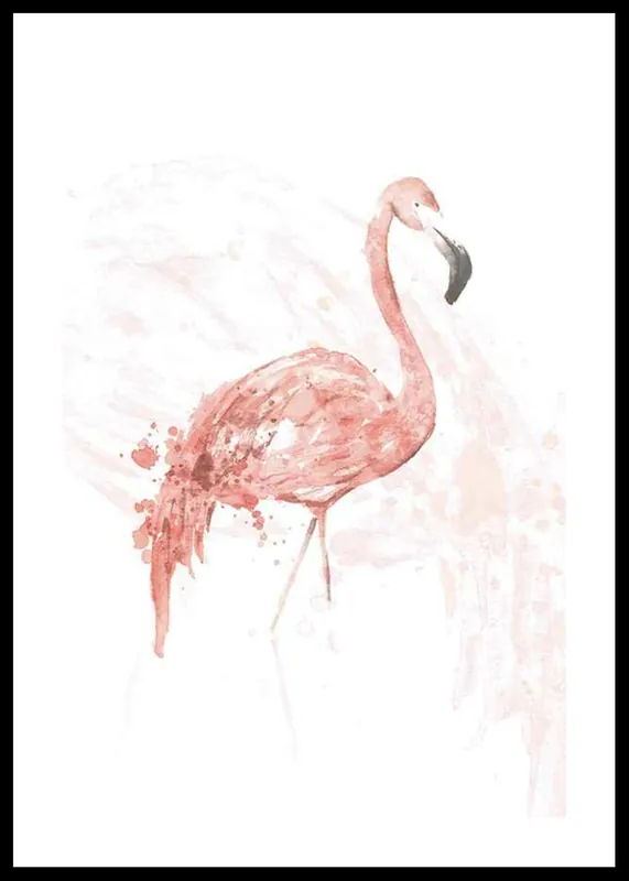 Heißes Angebot Watercolor Flamingo Poster