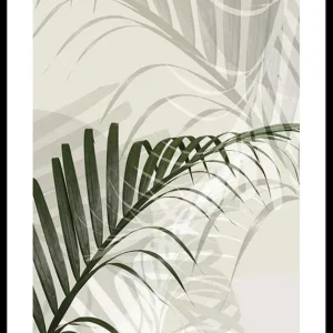 Abstract Palm Leaves No2 Poster Solange Der Vorrat Reicht