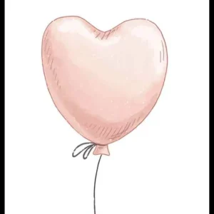 Heart Shaped Balloon Poster Solange Der Vorrat Reicht