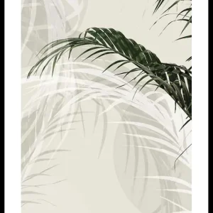 Letzte Chance Abstract Palm Leaves No1 Poster