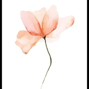 Preiswert Watercolor Flower Poster