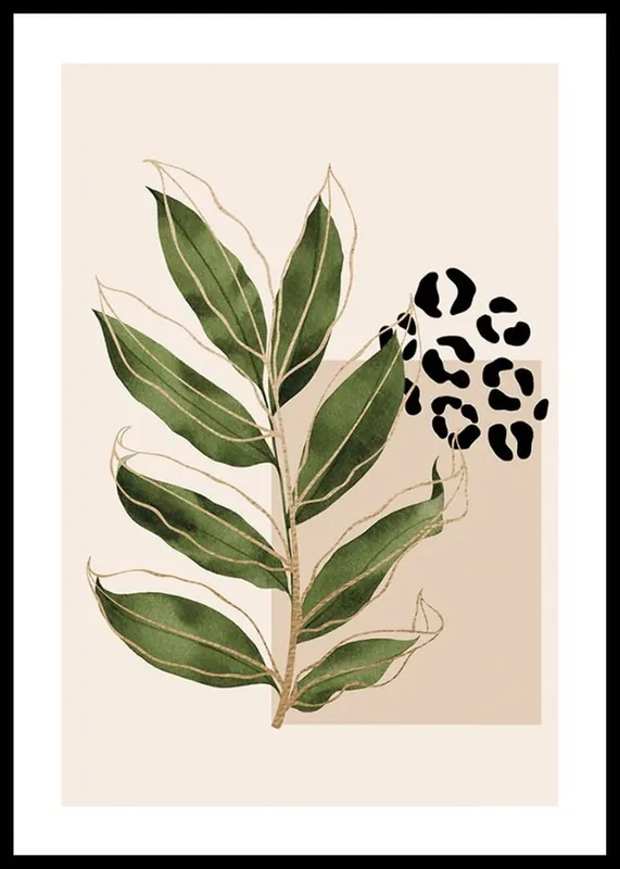 Abstract Leaves No2 Poster Knallerangebot