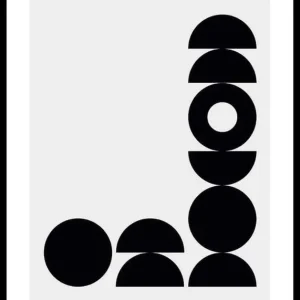 Geometric Graphic Black No2 Poster Preisreduziert