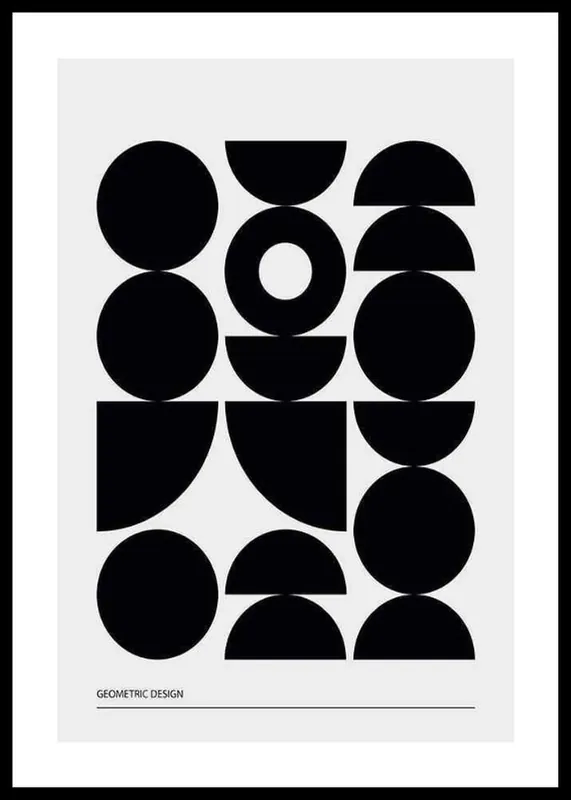 Sale Geometric Graphic Black No1 Poster