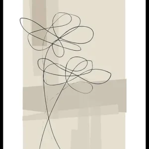 Neue Kollektion Abstract Flower No1 Poster