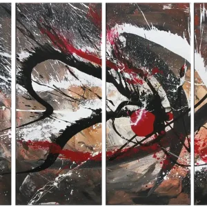 Abstrakte Originalkunst : "Gravitationswellen I", G. Hung, Unikat Sonderaktion