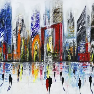 Neu Im Sortiment K. Namazi: "Zeitgenössische Monumente III", originales Acrylgemälde (Unikat) (A)