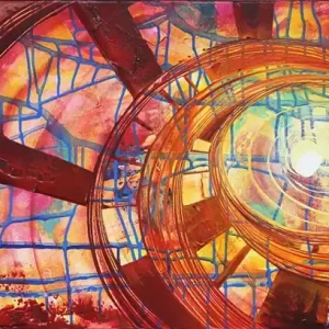 R. König: "In Trance II", abstraktes Originalgemälde (Unikat) Nur Heute