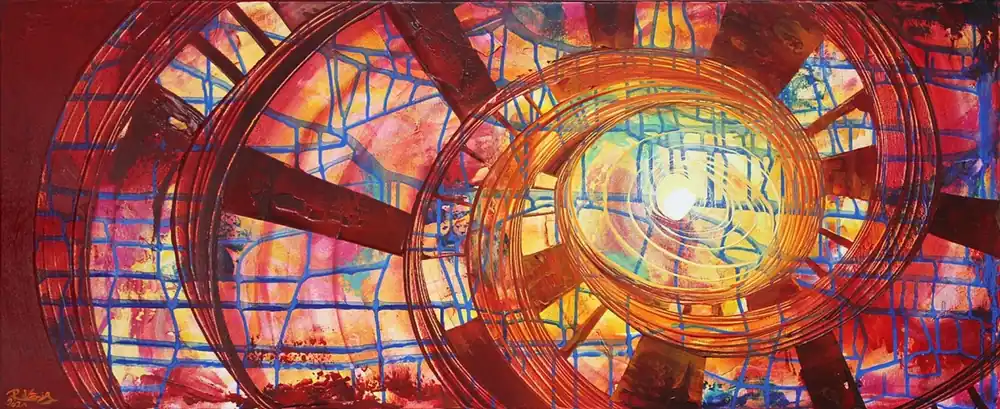 R. König: "In Trance II", abstraktes Originalgemälde (Unikat) Nur Heute