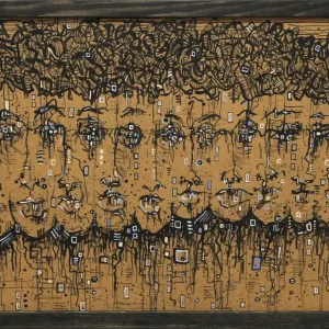 Kunst von C. Blechschmidt: "Zehn", Original/Unikat Versand Am Gleichen Tag