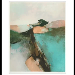 Claude Gaveau: "Emerald Coast", handsignierte Originalgrafik, inkl. schwarzem Rahmen, Museumsglas & weißem Passepartout Top-Seller
