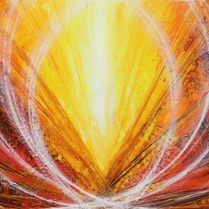 Nur Für Kurze Zeit Unikat: "Licht trifft Hitze IV", Originalgemälde, J. Fernandez, Acrylbilder