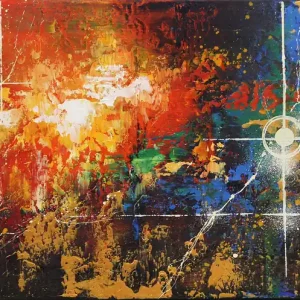 Versand Am Gleichen Tag Originalgemälde: Galaxien im Fokus II, G. Hung, Unikat