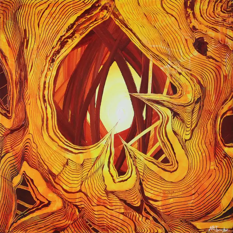 Rabatt Unikat: "Hunters of Light V", Originalgemälde, J. Fernandez, Acrylbilder