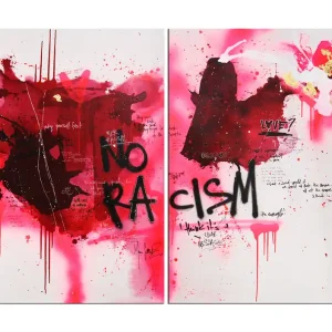 Mehrteiliges Acrylbild von Dana Kathy: "Big Thoughts", Original/Unikat, Streetart Bestseller