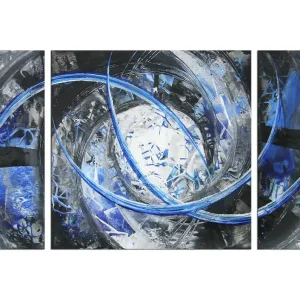 Begrenztes Angebot Mehrteilige Acrylbilder: "Fragments of Liquid Ice IV", R. König, Originalgemälde (Unikat)