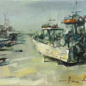 Ölgemälde: "Port romance", Original/Unikat, H. Havartsou Neue Kollektion