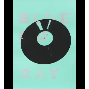 Solange Der Vorrat Reicht Siebdruck: "The Sound 'Blue Monday' ", serielles Unikat (ohne Rahmen), G. Steidinger
