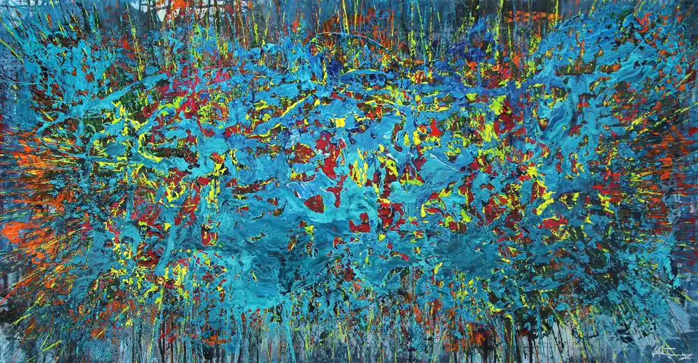 Originalgemälde: "Entkontextualisiert IV", (Unikat), J. Fernandez Finale Aktion