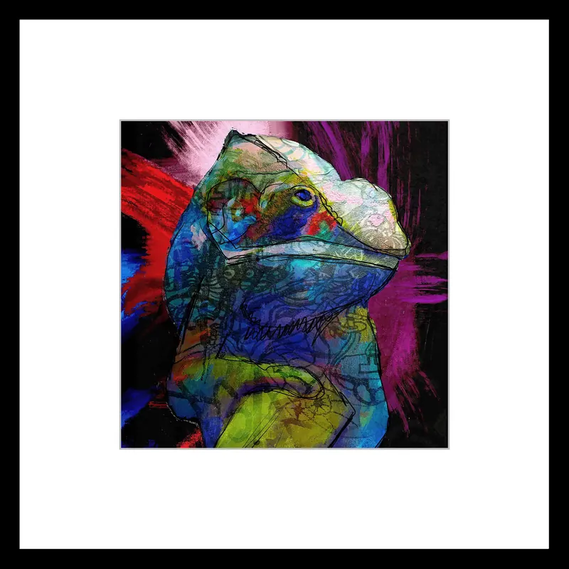 Beliebt Fineartprint, signiert: "Chamelion", Holger Mühlbauer-Gardemin, limitierte Edition auf Papier, Nr. 1/150