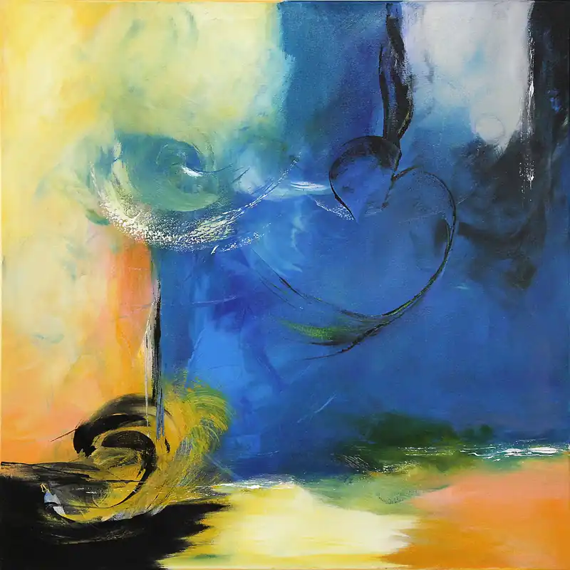 Sale C. Middendorf: "Wow I", abstraktes Originalgemälde (Unikat)