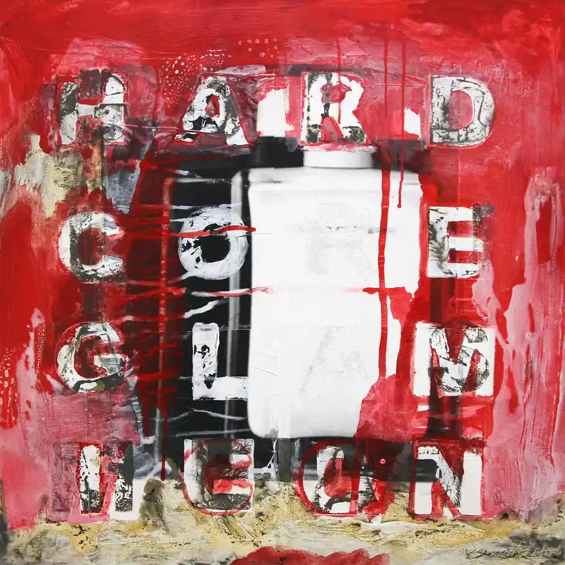 Acrylgemälde: "Hard Core Glam III", Original/Unikat, G. Steidinger Versand Am Gleichen Tag
