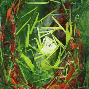 Markenware R. König: "Biosphere: Gathering", abstraktes Originalgemälde (Unikat)
