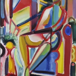 Expressionistische Ölmalerei, Maciej Cieśla: Aus der Serie "Mit Frau und Stillleben" 20 Geprüft
