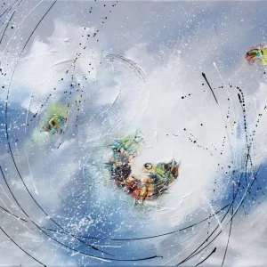 Maya: "Im Flug", Originales Acrylbild (Unikat) Sonderangebot