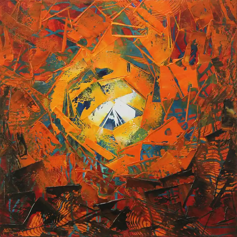 Originalgemälde: "Ambivalent I", Unikat, J. Fernandez Billig