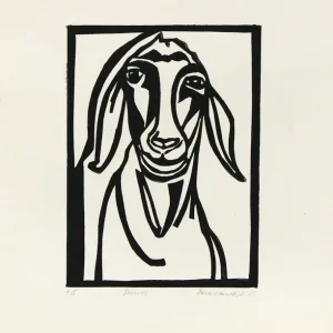 Begrenztes Angebot K. Blechschmidt: "Doloris", originale Grafik/limitierte Auflage, Linolschnitt (ohne Rahmen)