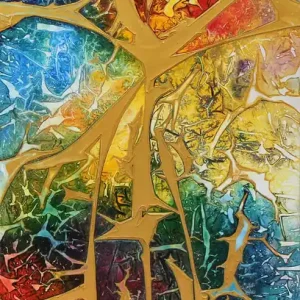 Originalgemälde: "Magic Tree I", G. Hung, Unikat Sichere Zahlung