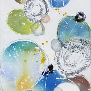 Preiswert M.Kühne: "Joyfulness klein", modernes Originalgemälde (Unikat)