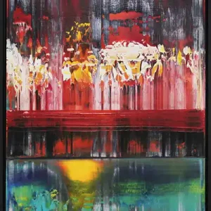 G. Hung: "Central Park I", gerahmtes Originalgemälde (Unikat) Finale Aktion
