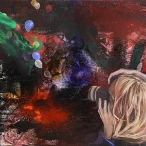 D. Block: "Einfangen des Augenblicks", Original/Unikat, expressive Malerei Direktkauf