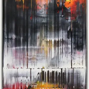 G. Hung: "Metropolis: Rainy Day", gerahmtes Originalgemälde (Unikat) Gratis Versand