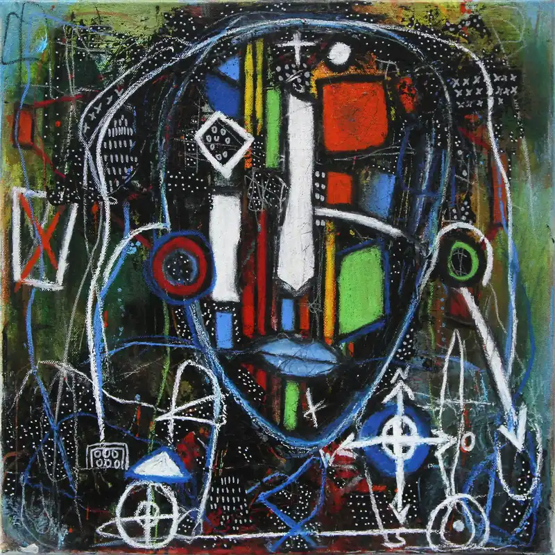 Preisknaller I. Schmidt: "Pointing the way", expressives Originalgemälde (Unikat)