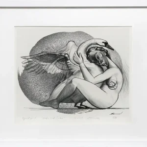 Neu S. Petrunov: "Leda and the swan", limitierter Kunstdruck