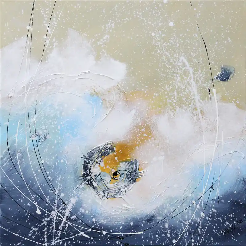 Bestseller Maya: "Yellow light", Originale Acrylbilder (Unikat)