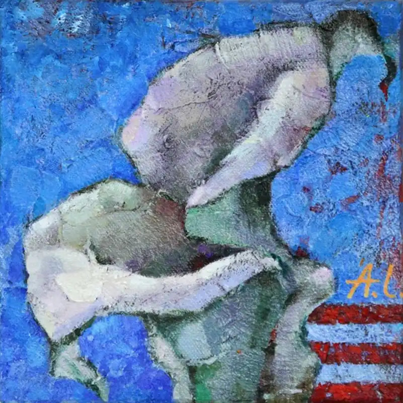 Markenprodukt Acryl auf Leinwand von Andy Larrett: "Calla"