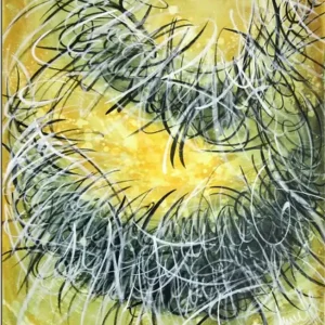 Neu Im Sortiment Acrylbilder abstrakt, A. Freymuth: "Word come easy... to me" (A)