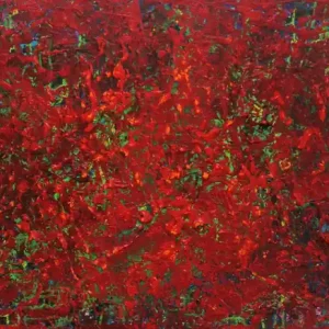 Unikat: "Piensa grande: El Despertar Rojo I", Originalgemälde, J. Fernandez, Acrylbilder Highlight