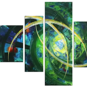 Must-Have Mehrteilige Acrylbilder: "Summervibes II", R. König, Originalgemälde (Unikat)